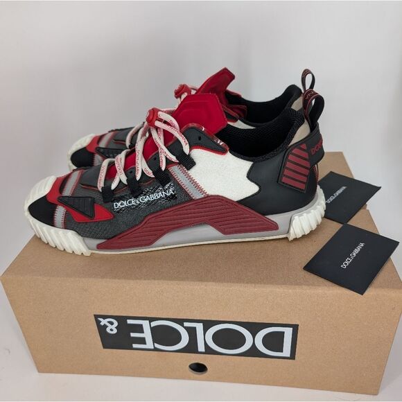 Dolce & Gabbana Red and Black Sneakers - Picture 4 of 11